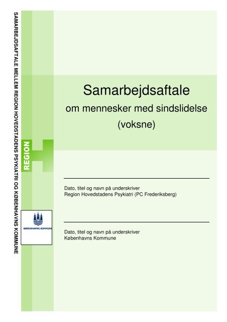 Samarbejdsaftale - Region Hovedstadens Psykiatri