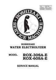 ROX60SA-E Service Manual.pdf - Hoshizaki