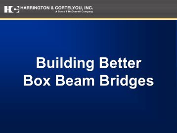 Building Better Box Beam Bridges