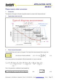 Phase noise to Jitter conversion - Fordahl