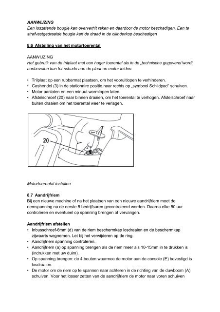 Trilplaat Lumag RP75 - Matom