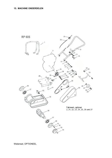 Trilplaat Lumag RP75 - Matom