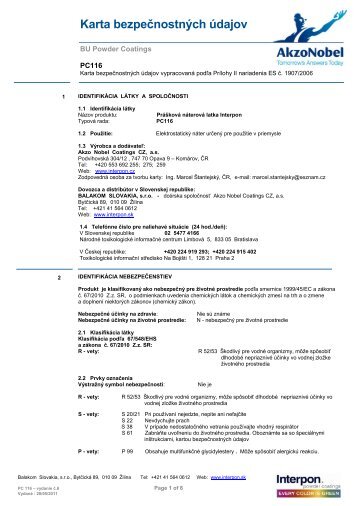 PC 116 Interpon - Intro / Akzo Nobel Powder Coatings se představuje