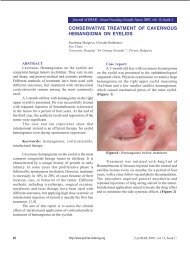 conservative treatment of cavernous hemangioma ... - Journal of IMAB