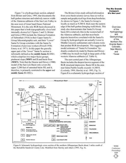 Overview of the Groundwater Hydrology of the Rio Grande Basin