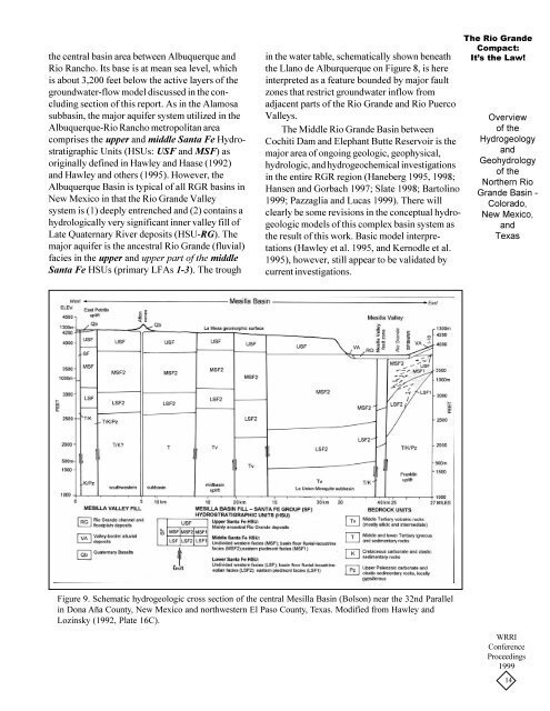 Overview of the Groundwater Hydrology of the Rio Grande Basin