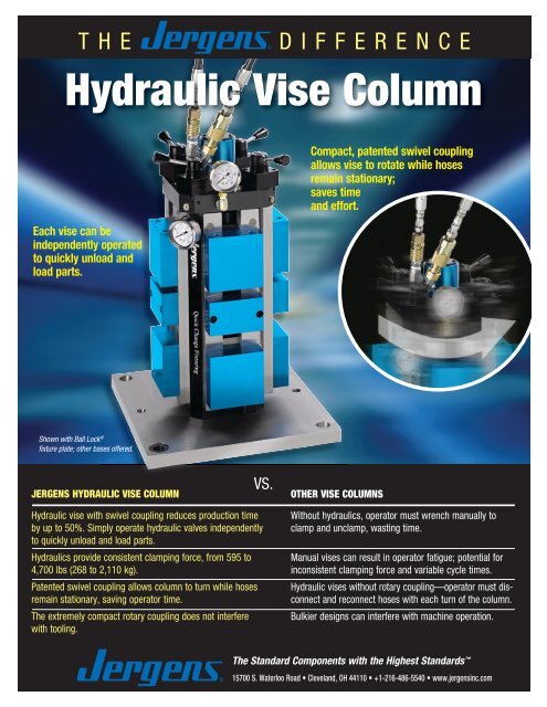 Hydraulic Vise Column - Jergens Inc.