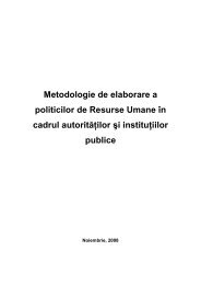 Metodologie de elaborare a politicilor de Resurse Umane în cadrul ...