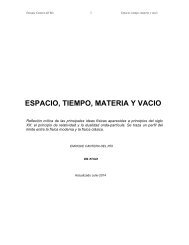 ESPACIO, TIEMPO, MATERIA Y VACIO - Casanchi