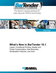 What's New in BarTender 10.1 - Seagull Scientific