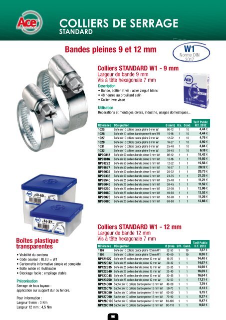 Boite de 10 rondelles plates standard adaptable - DIN 125 - 65 x 34 x 5 mm  - boulonnerie Universelle