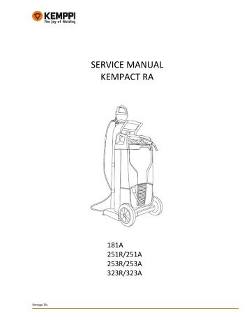 service manual kempact ra - Rapid Welding and Industrial Supplies ...