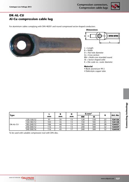 Catalogue Low voltage 2013 - Cellpack Electrical Products