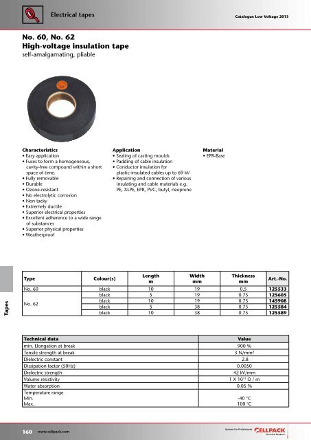 Catalogue Low voltage 2013 - Cellpack Electrical Products