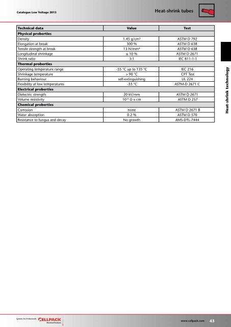 Catalogue Low voltage 2013 - Cellpack Electrical Products