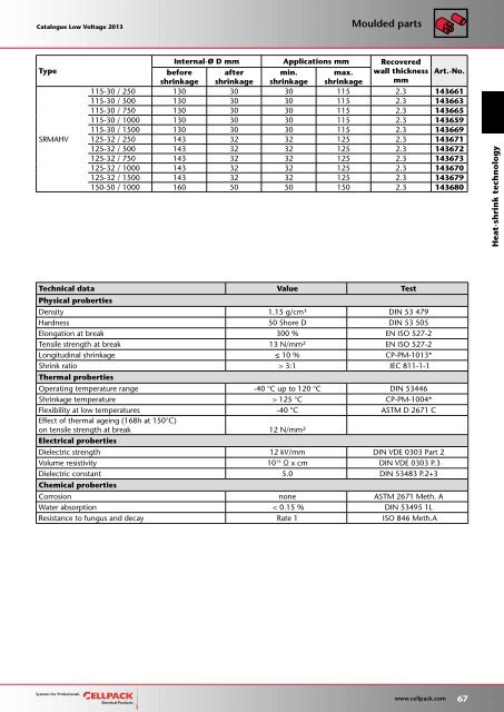 Catalogue Low voltage 2013 - Cellpack Electrical Products