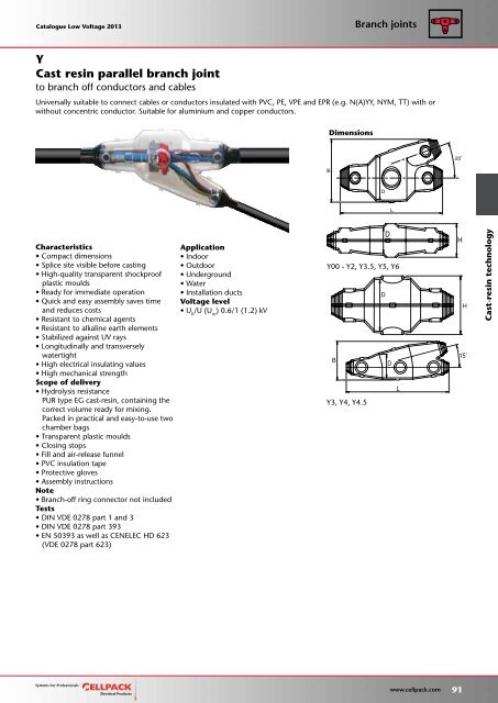 Catalogue Low voltage 2013 - Cellpack Electrical Products