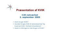 KVIK-modellen og C2E-anerkendelsen - SCKK
