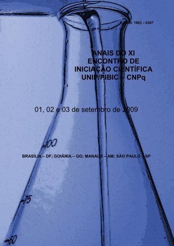Anais do XI Encontro de IniciaÃ§Ã£o CientÃ­fica UNIP/PIBIC-CNPq 2009