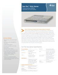 Sun Fire V215 Server datasheet