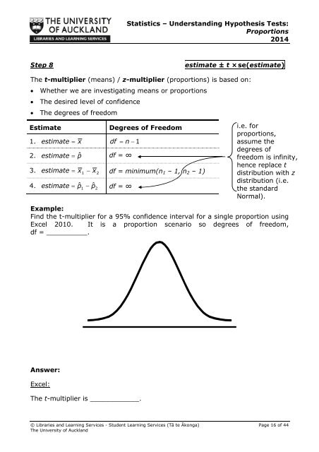 STATISTICS â UNDERSTANDING HYPOTHESIS TESTS