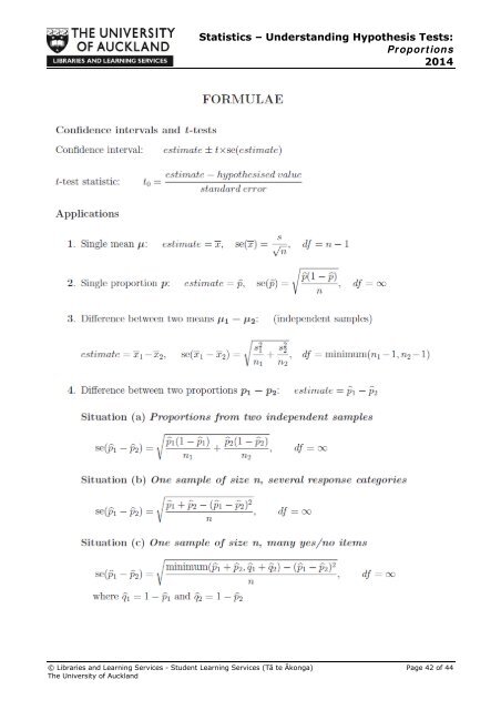 STATISTICS â UNDERSTANDING HYPOTHESIS TESTS