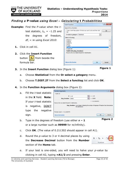 STATISTICS â UNDERSTANDING HYPOTHESIS TESTS