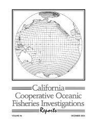 Reports - California Cooperative Oceanic Fisheries Investigations