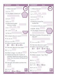 Download pages from Daily Mental Math, Grade 5 - Didax ...