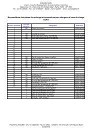 Nomenclature des piÃ¨ces de rechange et accessoires pour ... - Free