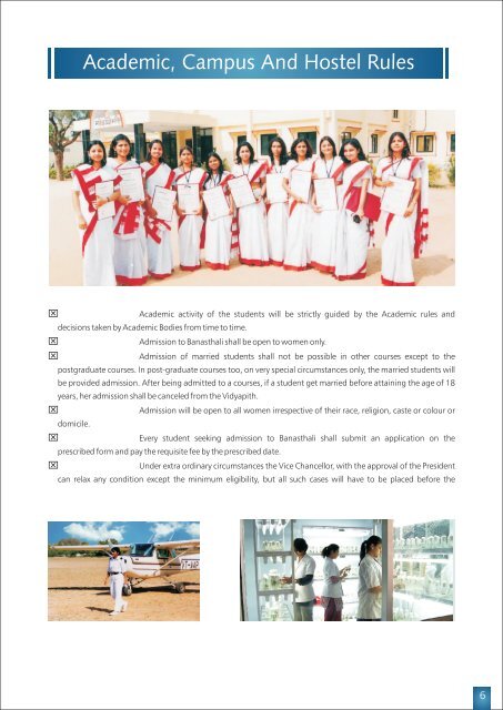 Admission Brochure - Banasthali University