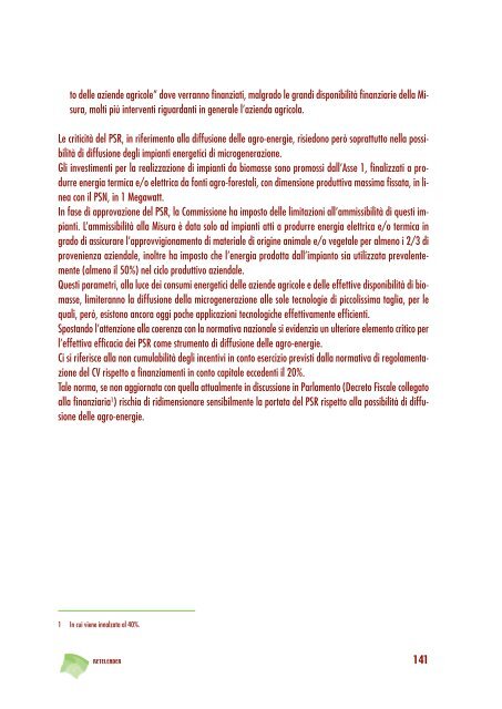 Bioenergia rurale. Analisi e valutazione delle biomasse a fini ... - Inea