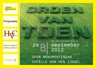 Open Monumentendag Folder 2012 - Historische Vereniging ...