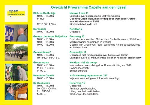 Open Monumentendag Folder 2012 - Historische Vereniging ...