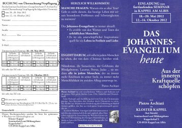 Das Johannes- evangelium heute - Archiati Verlag