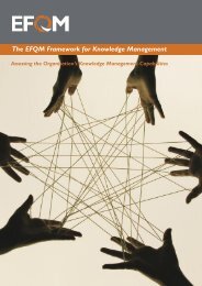 EFQM Framework for Knowledge Management - Dnv