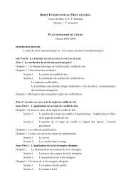 Cours de Mme le Pr. P. Hammje (Master 1 1 semestre) (AnnÃ©e 2008 ...