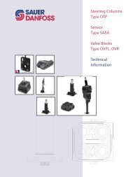 Sauer-Danfoss series OTP steering columns
