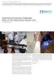 identification bactÃ©rienne par la technologie maldi-tof - LLAM