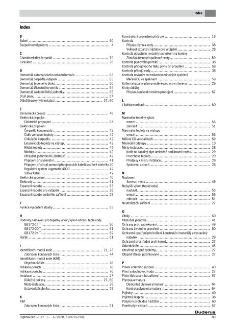 NÃ¡vod k montÃ¡Å¾i a ÃºdrÅ¾bÄ Logamax plus - Buderus