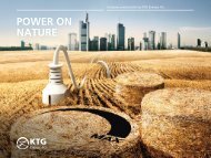 POWER ON NATURE - KTG Energie AG