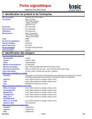 Fiche signalÃ©tique - Basic Coatings