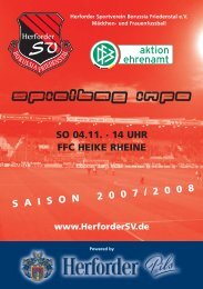 Spieltaginfo Rheine - Herforder SV Borussia Friedenstal