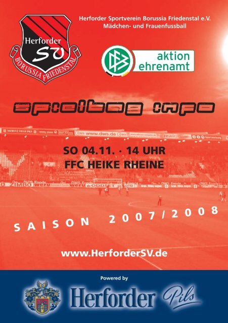 Spieltaginfo Rheine - Herforder SV Borussia Friedenstal