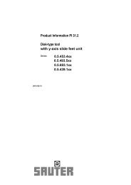 Product information: PI 31.2 - Sauter Feinmechanik GmbH