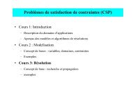 Problèmes de satisfaction de contraintes (CSP)