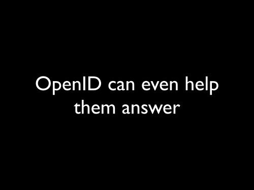 an OpenID