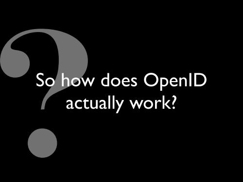 an OpenID