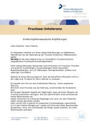Fructose Intoleranz
