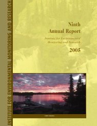 2005 Annual Report - Institute for Environmental Monitoring and ...